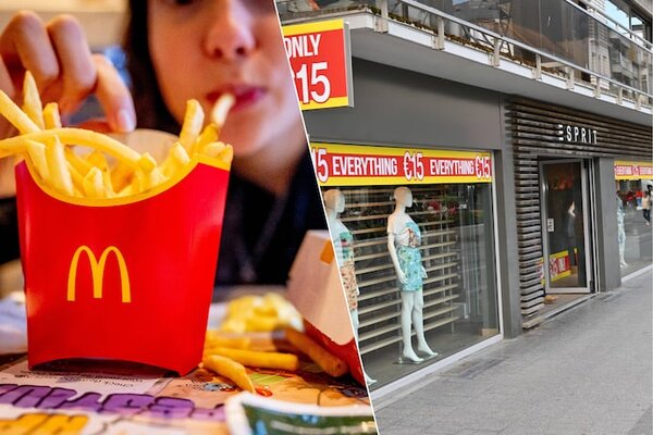 Illustratie mcdonalds rechts het pand in de kerkstraat 145 waar momenteel een pop up zit