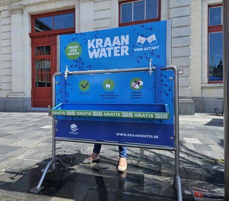 Er is gratis kraanwater aan het station