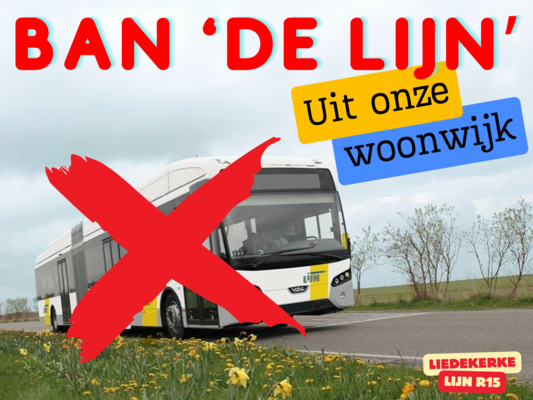 Affiche 'ban de lijn'